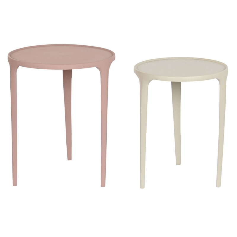 Jeu de 2 tables DKD Home Decor Beige...