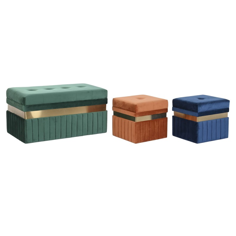 Banquette DKD Home Decor Bleu Vert...