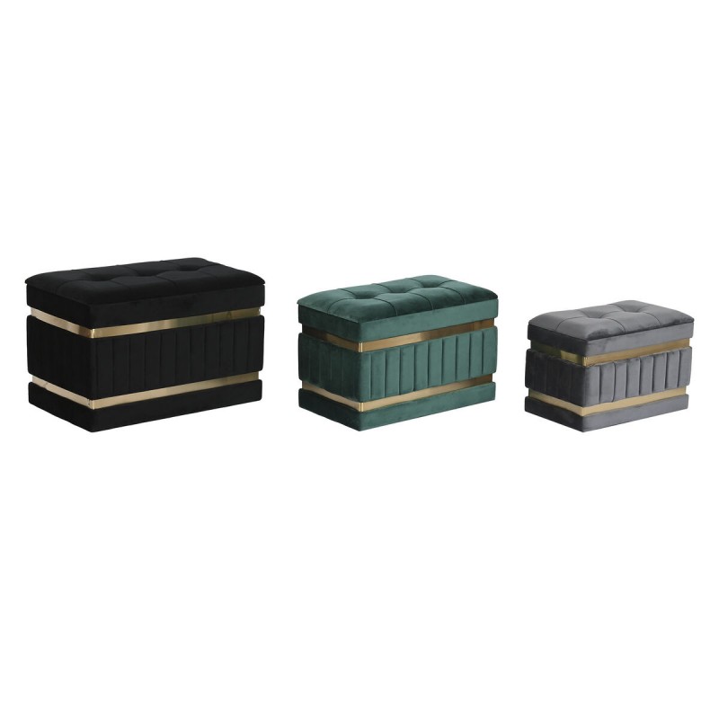 Banqueta DKD Home Decor Negro Dorado...