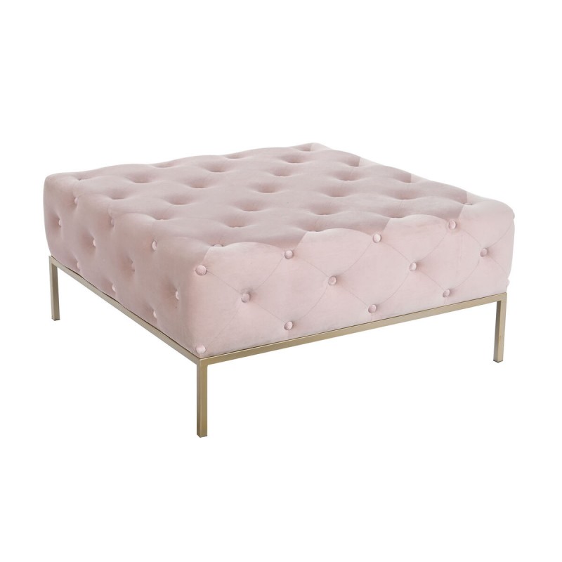 Bench DKD Home Decor Pink Golden...