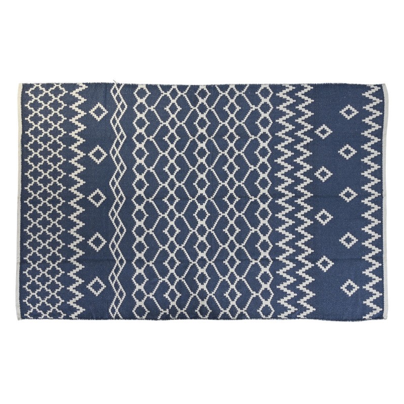 Alfombra DKD Home Decor Azul Blanco...