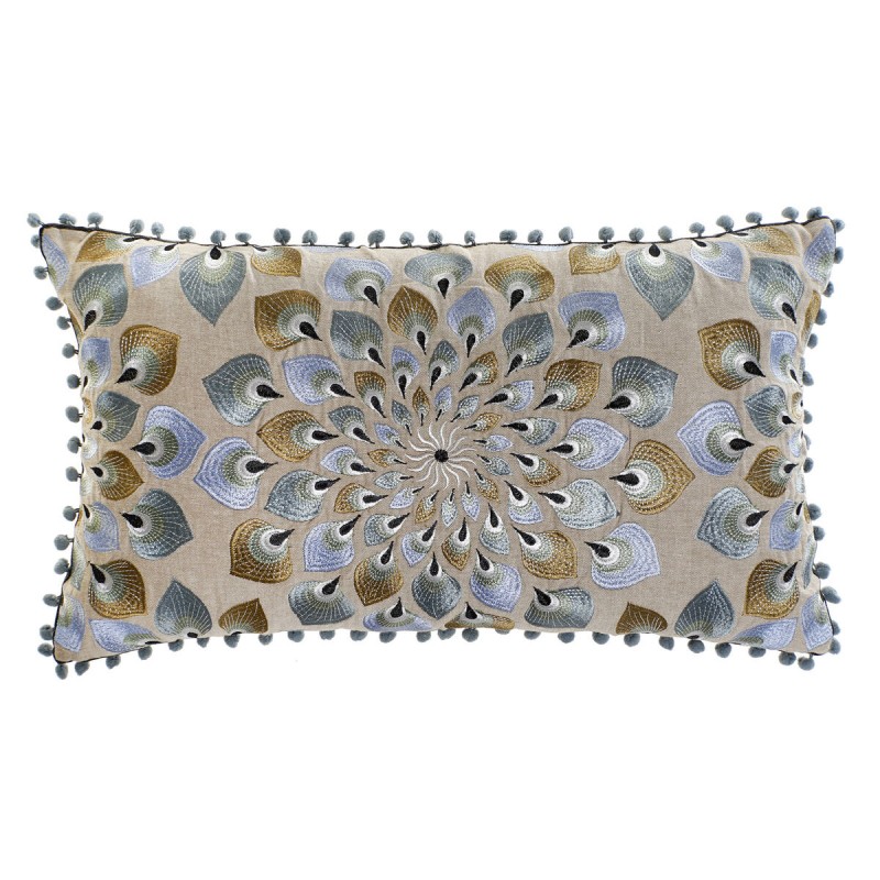 Cojín DKD Home Decor Azul Beige 36 x...