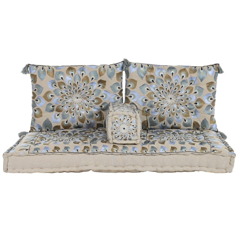 Garden sofa DKD Home Decor Blue Beige...