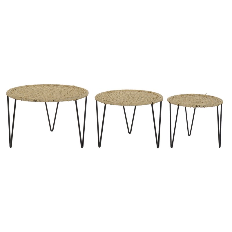 Jeu de 3 tables DKD Home Decor Marron...