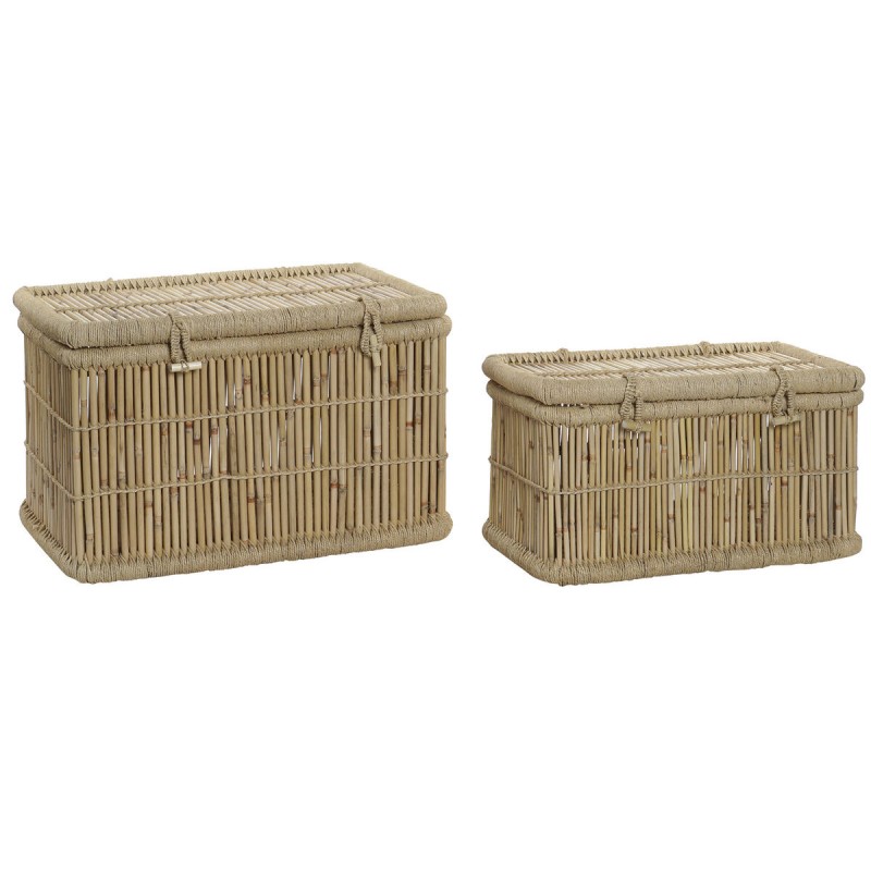 Lot de paniers DKD Home Decor 74 x 46...