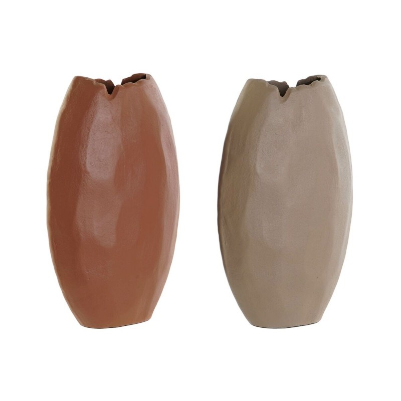 Jarrón DKD Home Decor Beige Terracota...