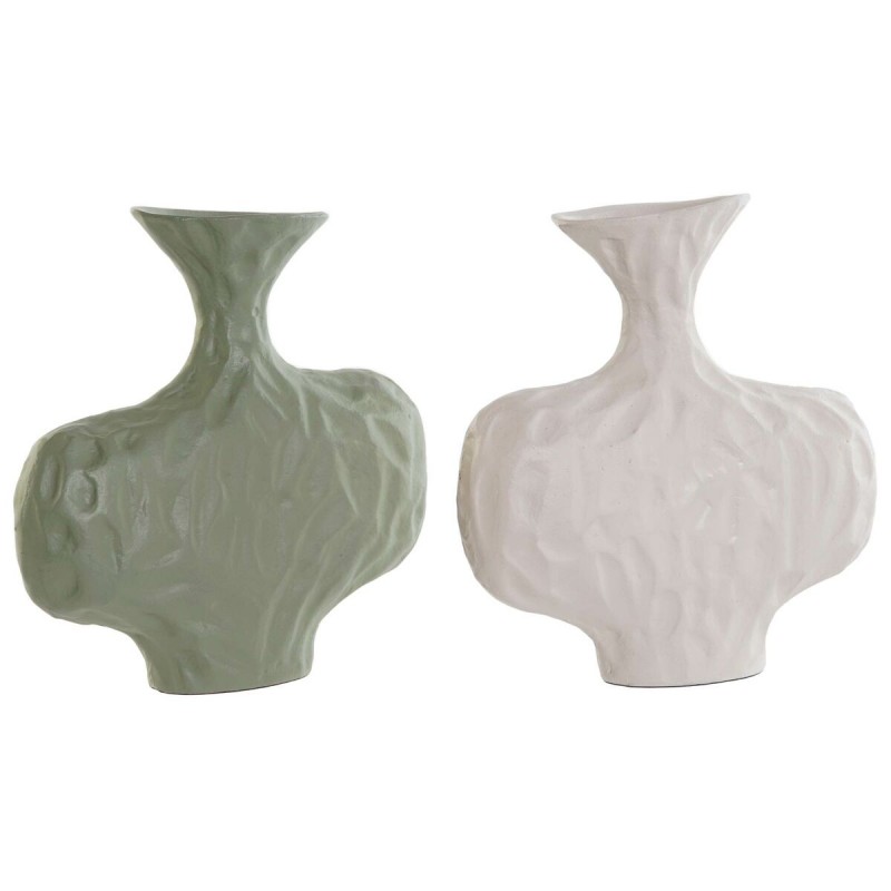 Vaas DKD Home Decor Wit Groen...