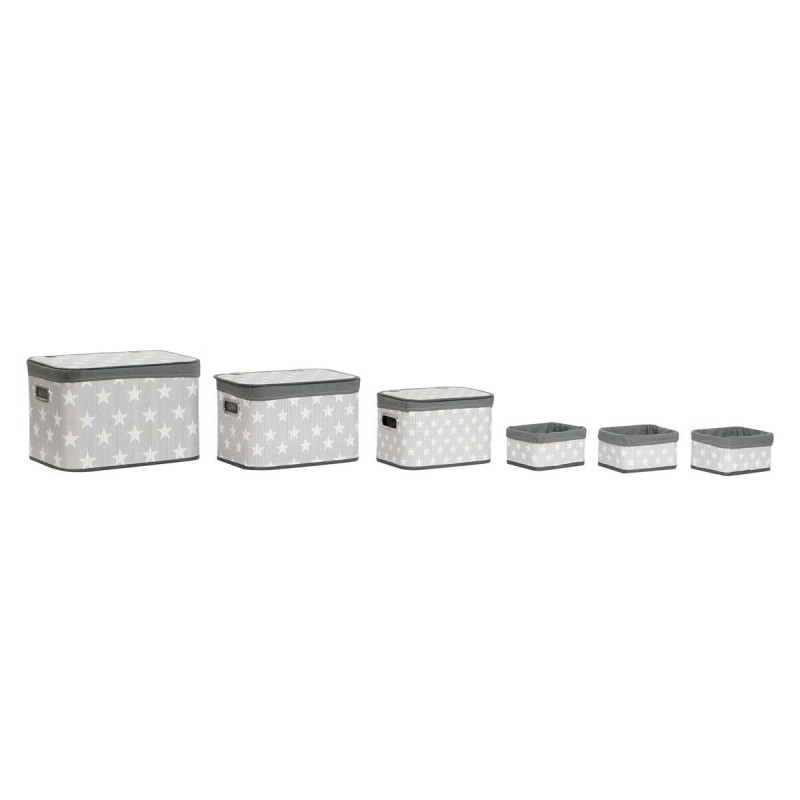 Basket set DKD Home Decor White Grey...