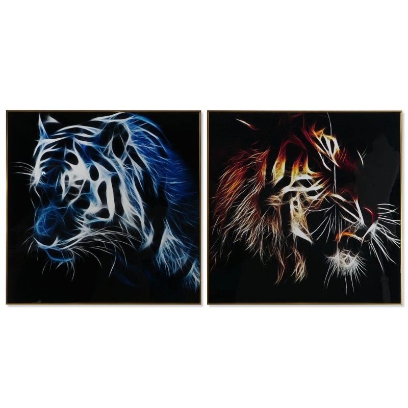 Bild DKD Home Decor Tiger 80 x 3 x 80...