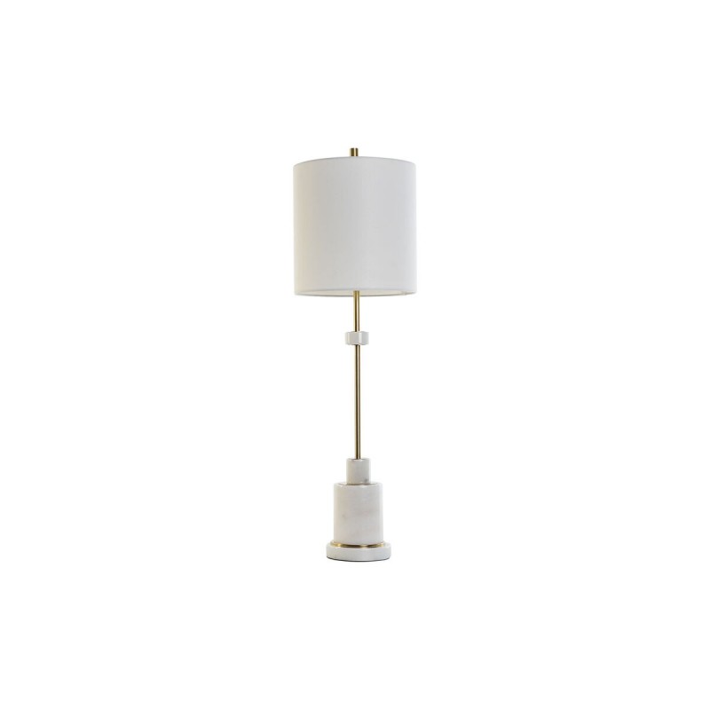 Bureaulamp DKD Home Decor Wit Gouden...