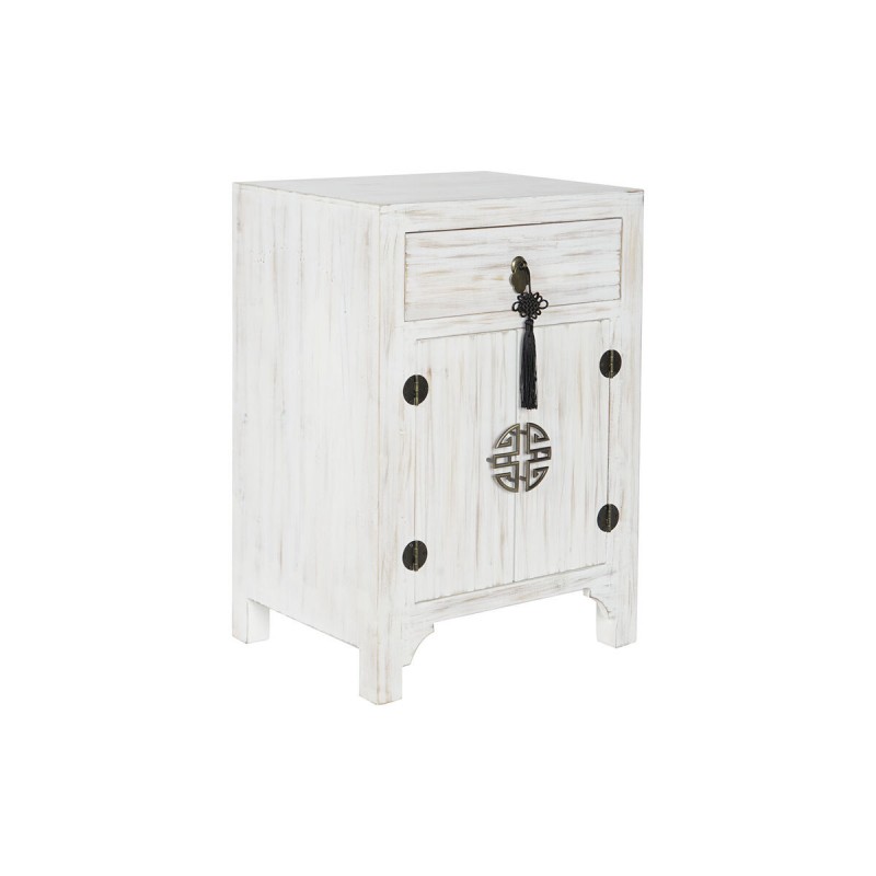 Comodino DKD Home Decor Bianco Abete...