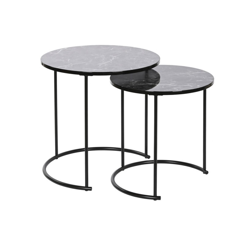 Set van 2 tafels DKD Home Decor Zwart...