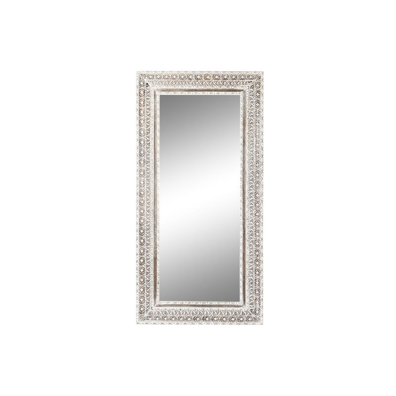 Wall mirror Home ESPRIT White Brown...