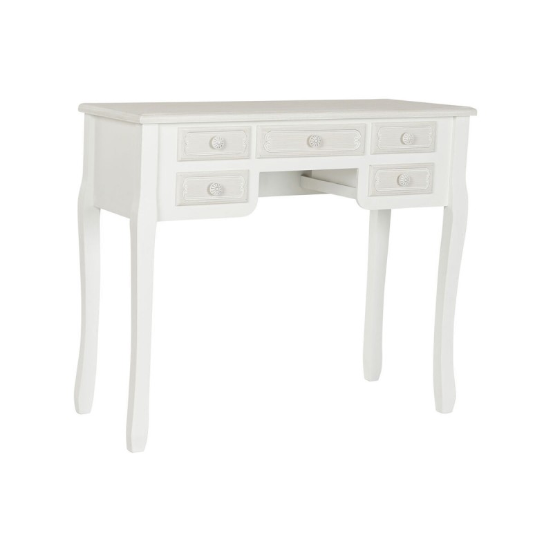 Desk DKD Home Decor White Wood MDF...