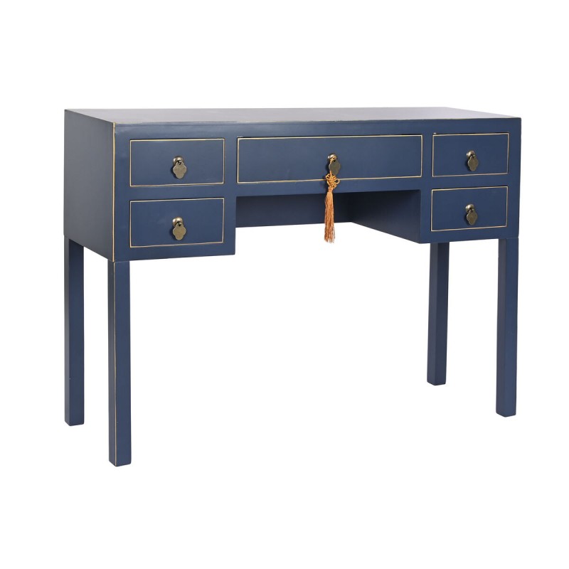 Bureau DKD Home Decor Bleu Doré Métal...