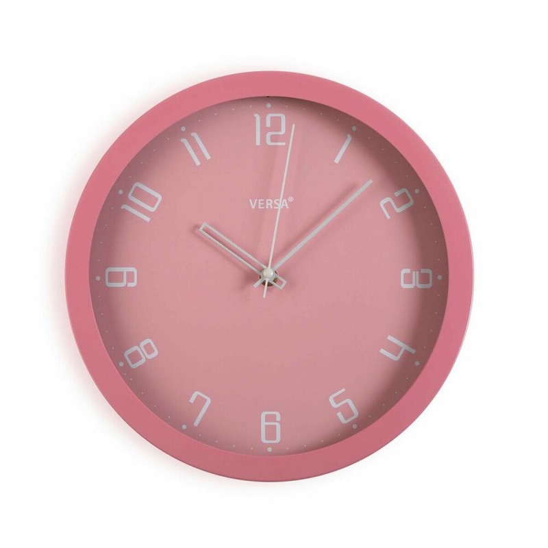 Wanduhr Versa Rosa PP (4,3 x 30 x 30 cm)