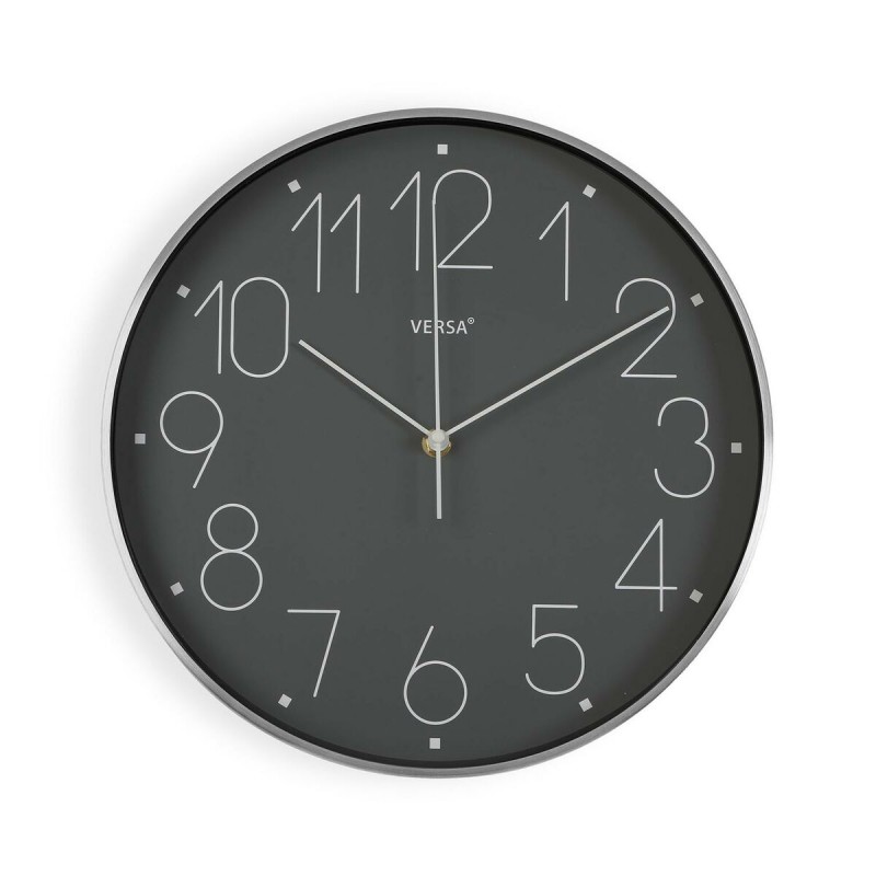 Wall Clock Versa Alumin G Aluminium