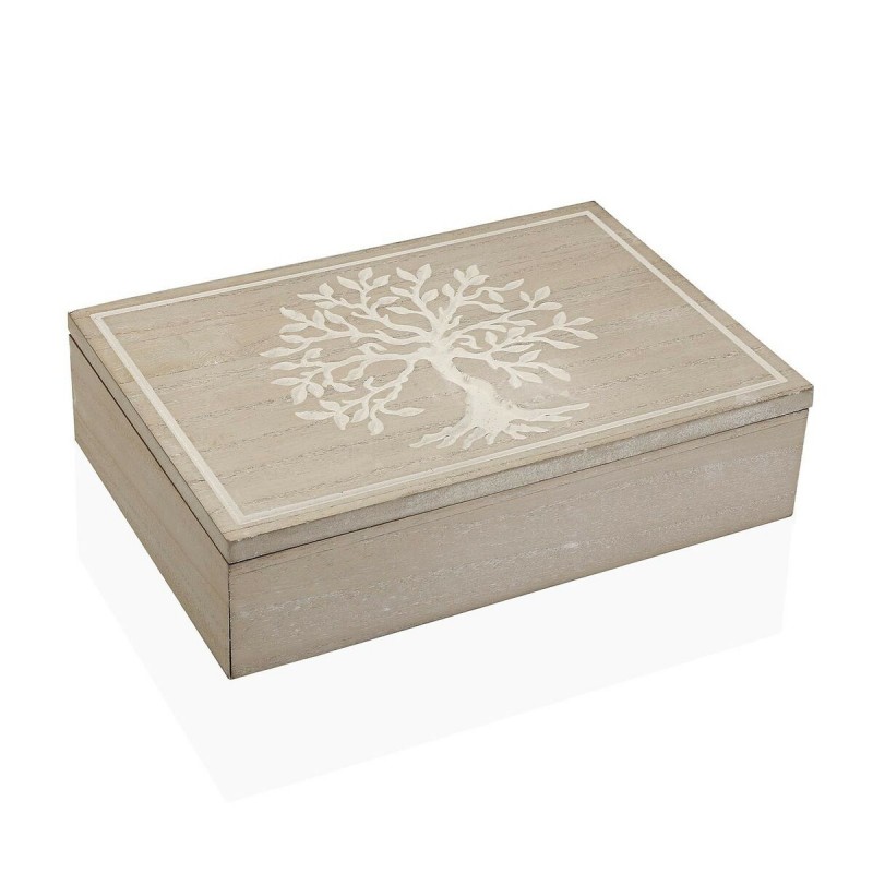 Caja Decorativa Versa Árbol Madera 7...