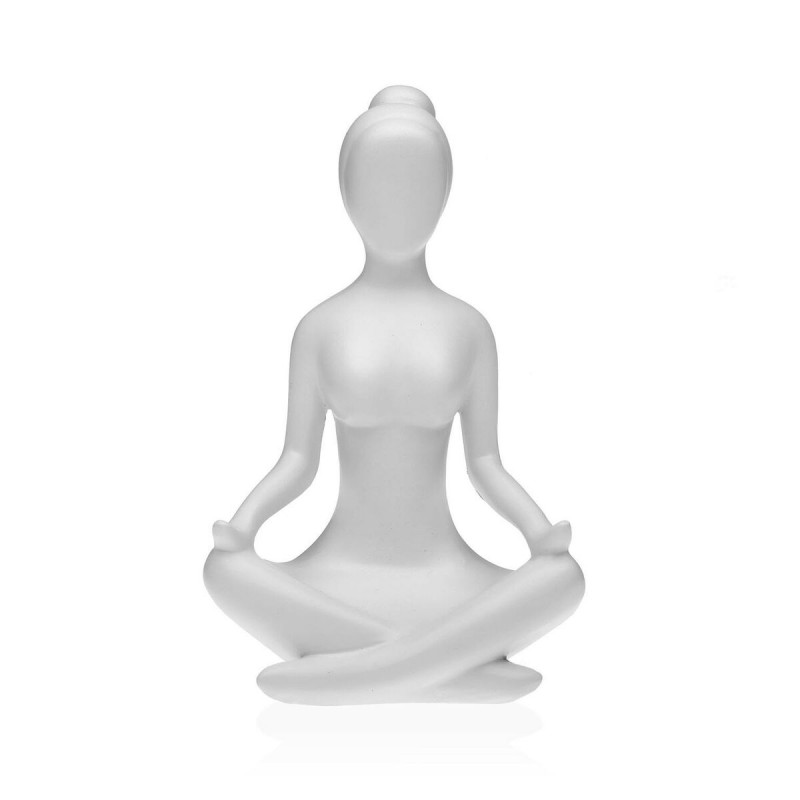 Deko-Figur Versa Weiß Yoga 12 x 20 x...