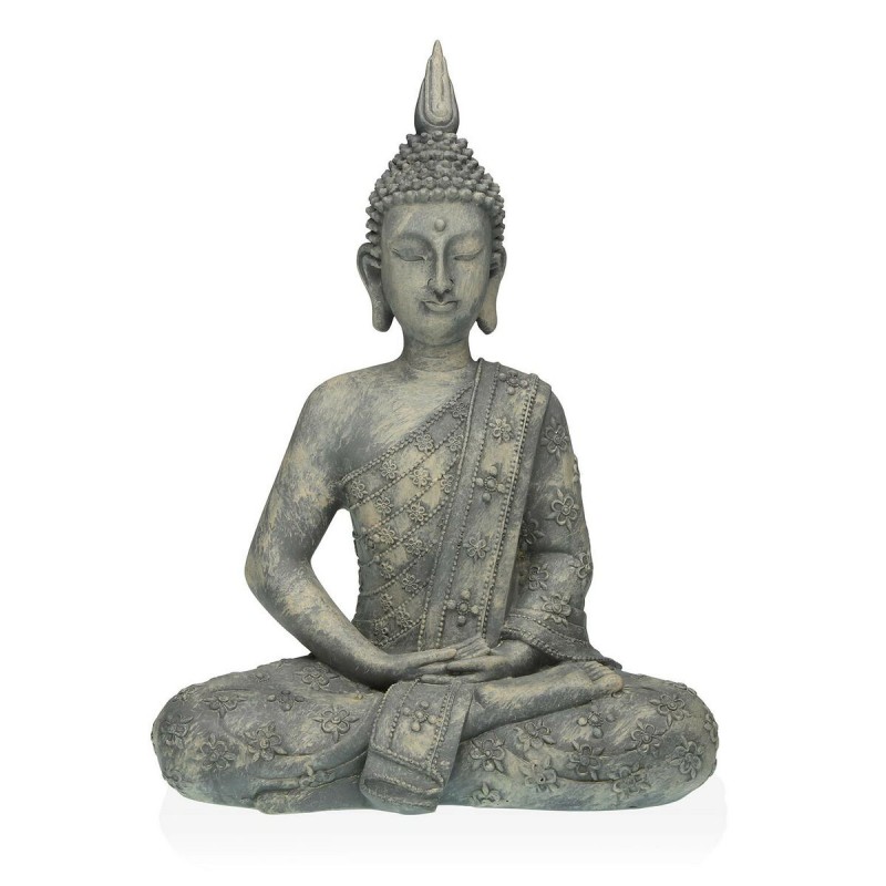 Deko-Figur Versa Grau Buddha 19 x 40...