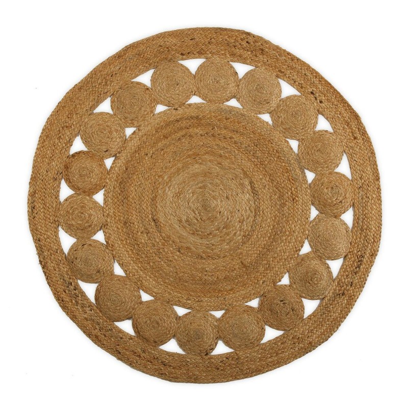 Carpet Versa Ø 120 cm Circles Rattan...