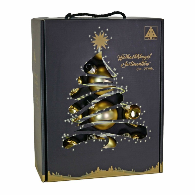 Christmas Baubles Golden (Refurbished D)