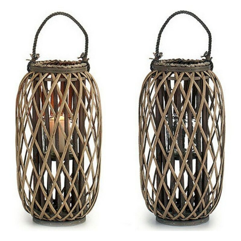 Candleholder wicker Natural