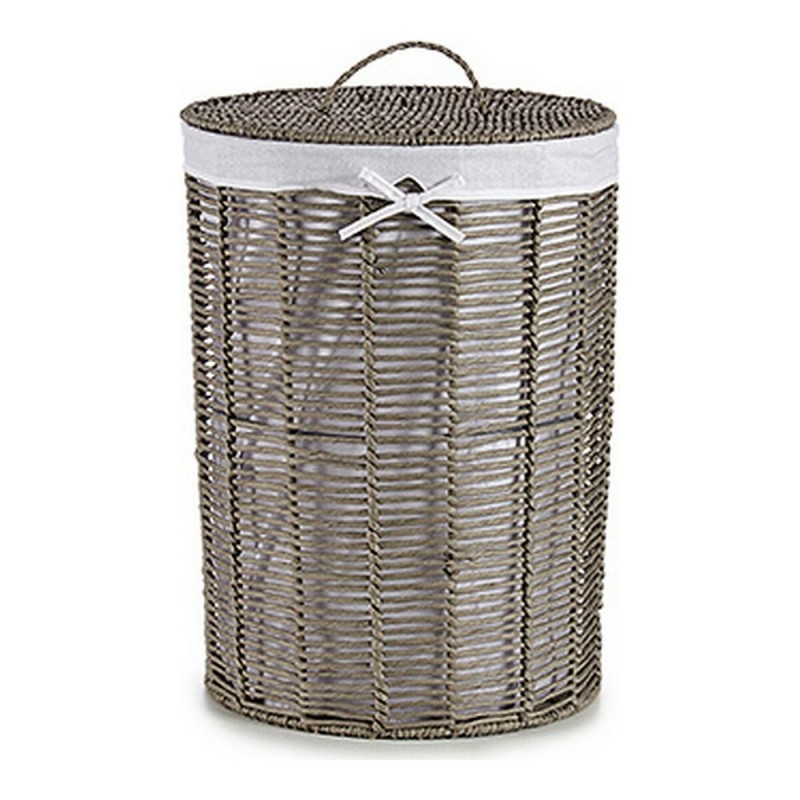 Laundry Basket Grey Cloth wicker (2...