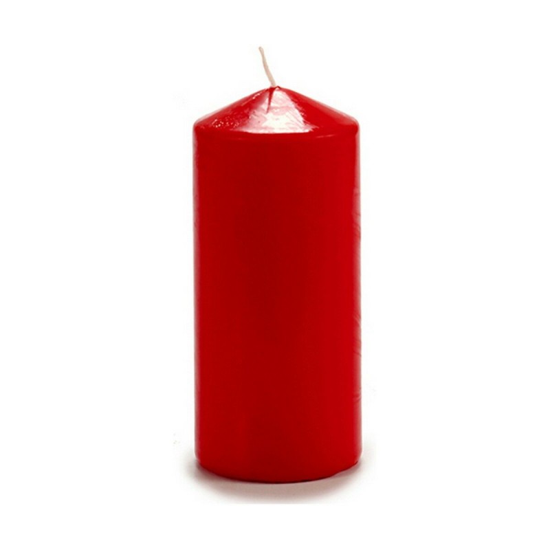 Candela 15,5 cm Rosso Cera (4 Unità)