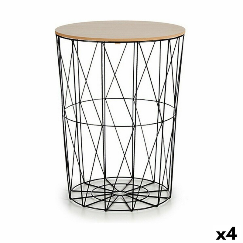 Side table Brown Black Metal...