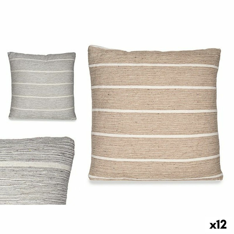 Cushion Stripes Grey Brown (45 x 12 x...