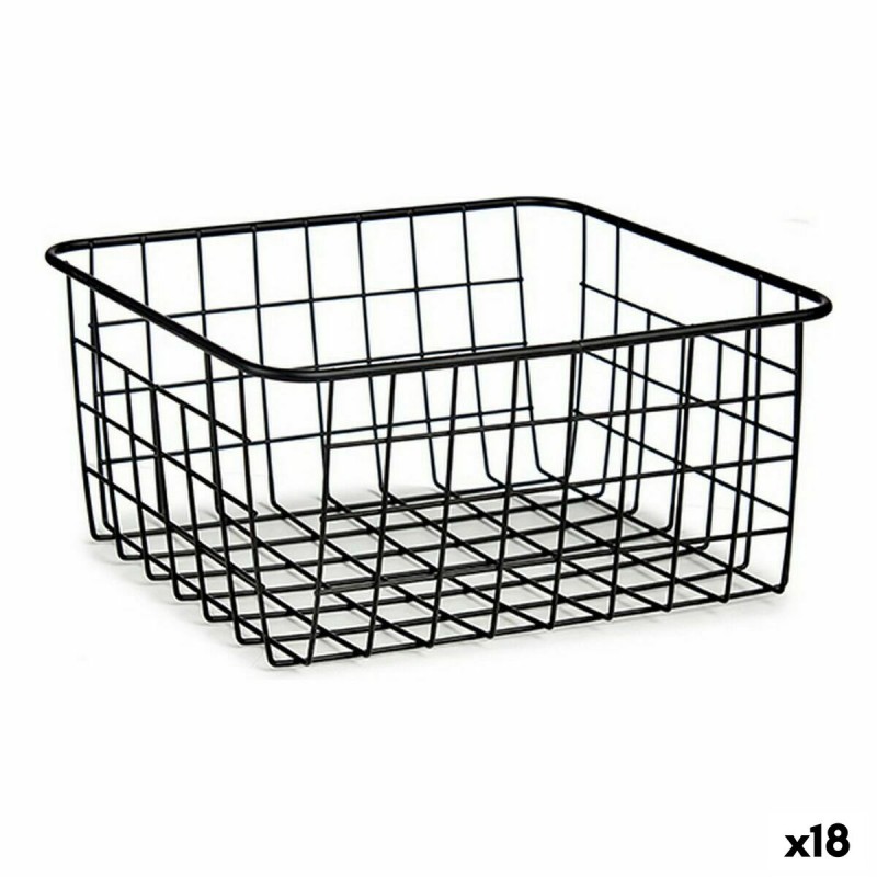 Basket Black Steel (22 x 12,7 x 28,5...