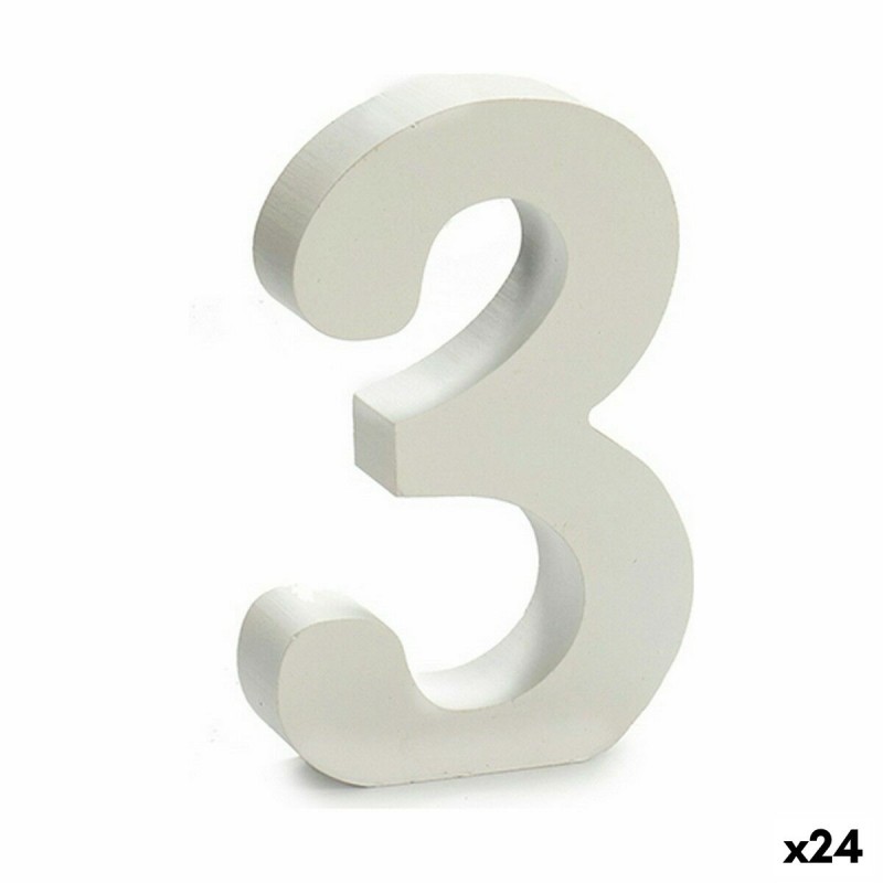 Number 3 Wood White (2 x 16 x 14,5...