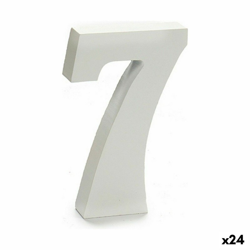 Numeri 7 Legno Bianco (2 x 16 x 14,5...