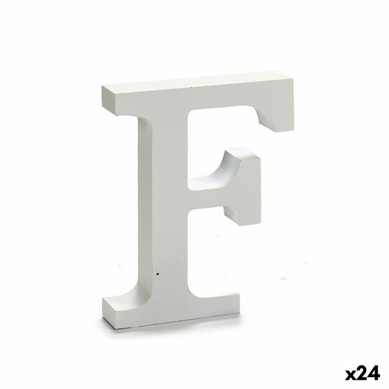 Letter F Wood White (2 x 16 x 14,5...