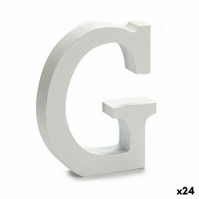 Letter G Wood White (2 x 16 x 14,5...