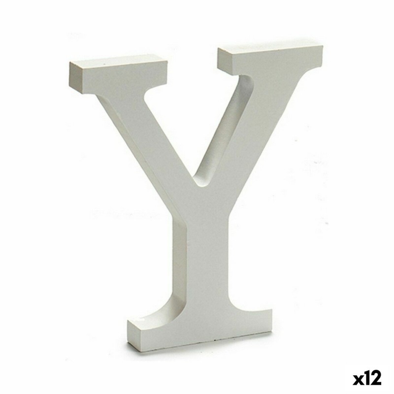 Letter Y Wood White (1,8 x 21 x 17...