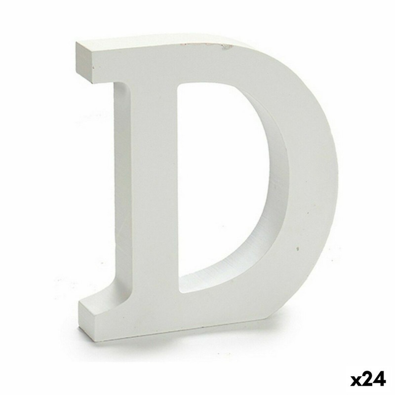 Letter D Wood White (2 x 16 x 14,5...