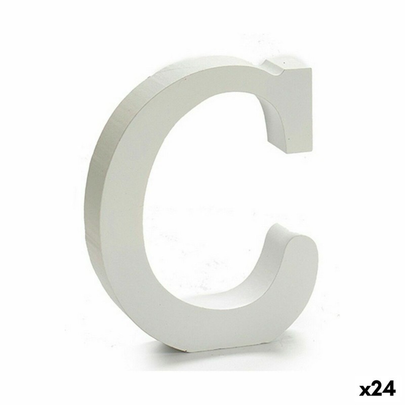 Letter C Wood White (2 x 16 x 14,5...