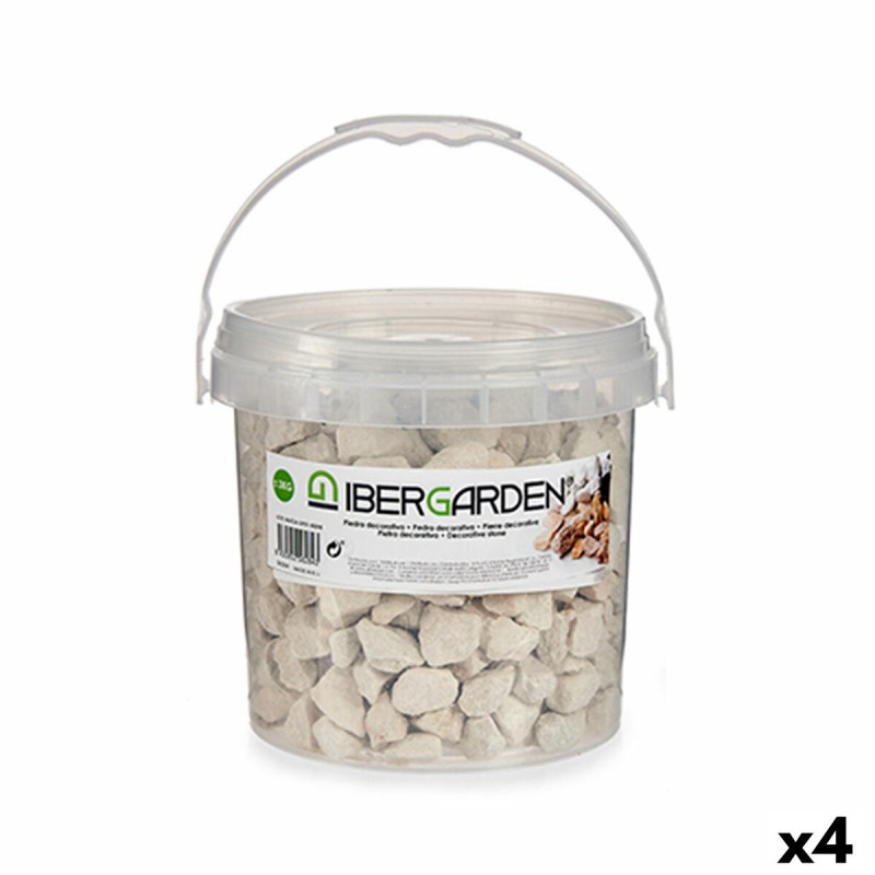 Bote 3 Kg Piedras Decorativas Beige...