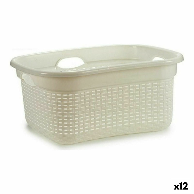 Basket White Plastic (42,5 x 25,5 x...