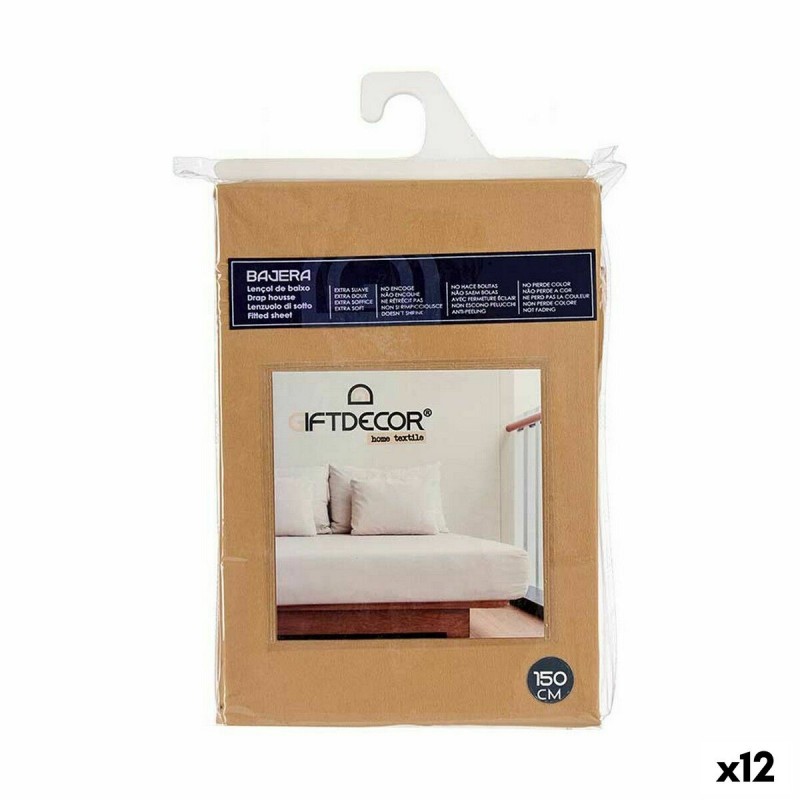 Lenzuolo con angoli 150 cm Beige (12...