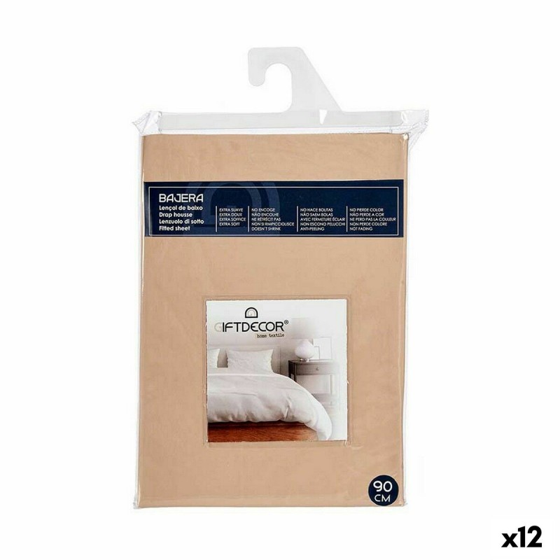 Lenzuolo con angoli 90 cm Beige (12...