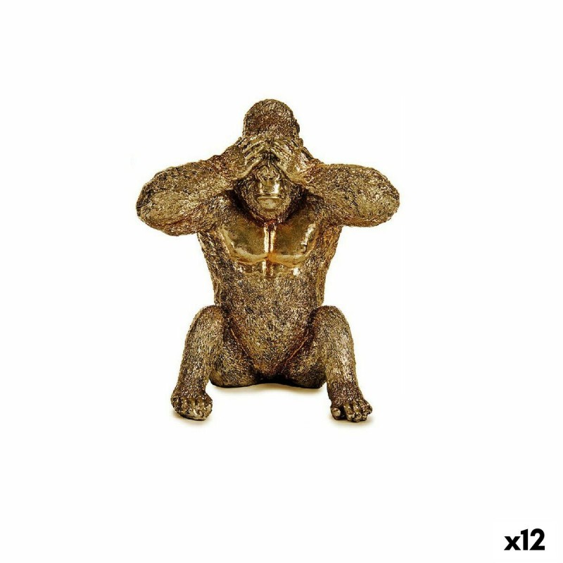 Decoratieve figuren Gorilla Gouden...