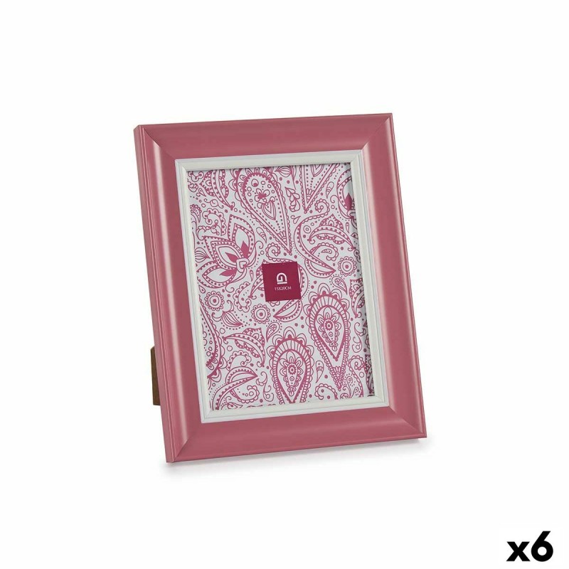 Cadre photo Verre Rose Plastique (6...