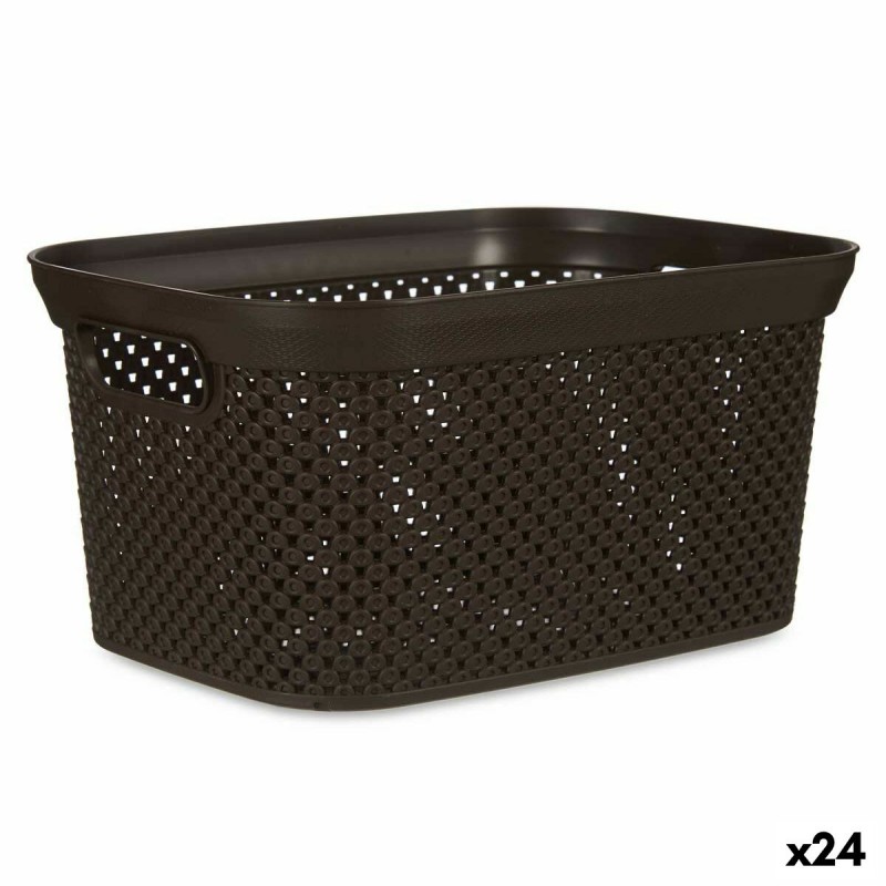 Panier Organisateur Marron Plastique...