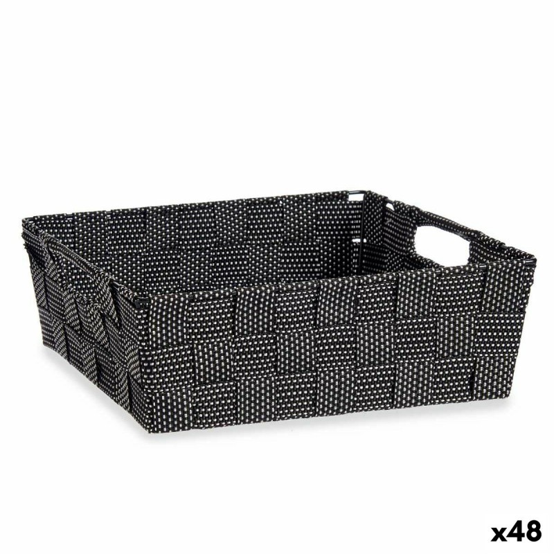 Cestino Intrecciato Nero 3 L (23 x 8...