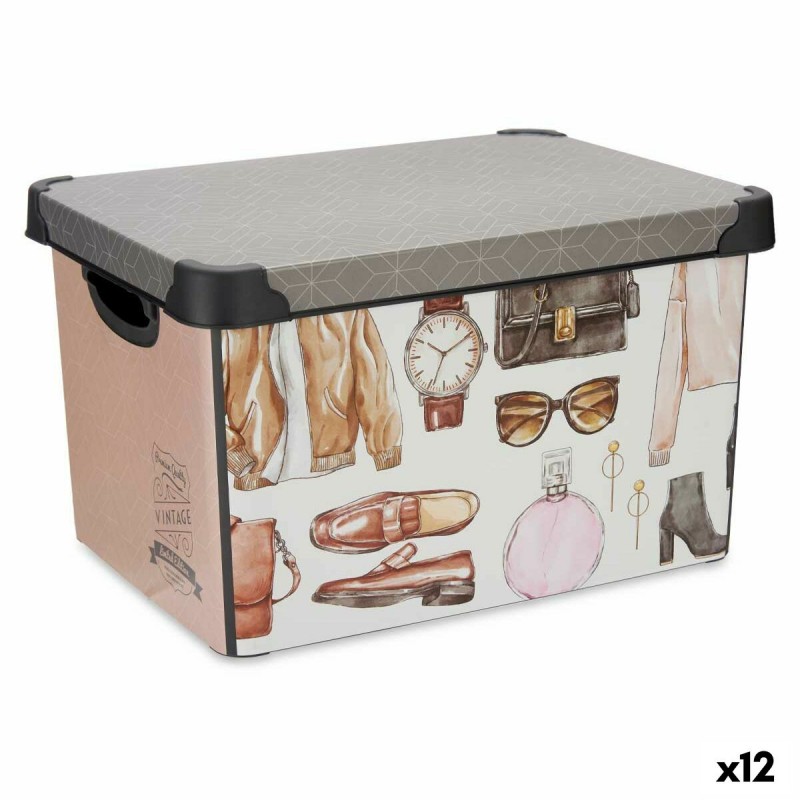 Storage Box With handles Vintage 17 L...