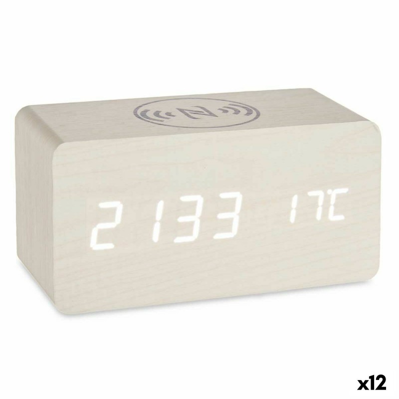 Table-top Digital Clock White PVC MDF...