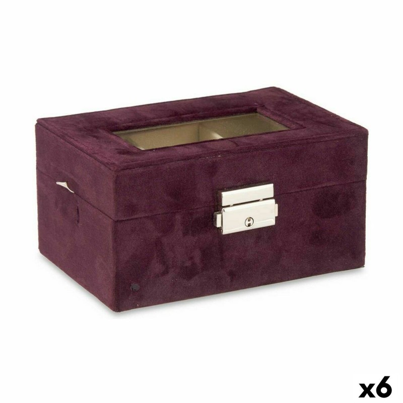 Box for watches Metal Burgundy (16 x...